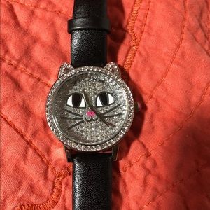 Betsey Johnson kitty watch